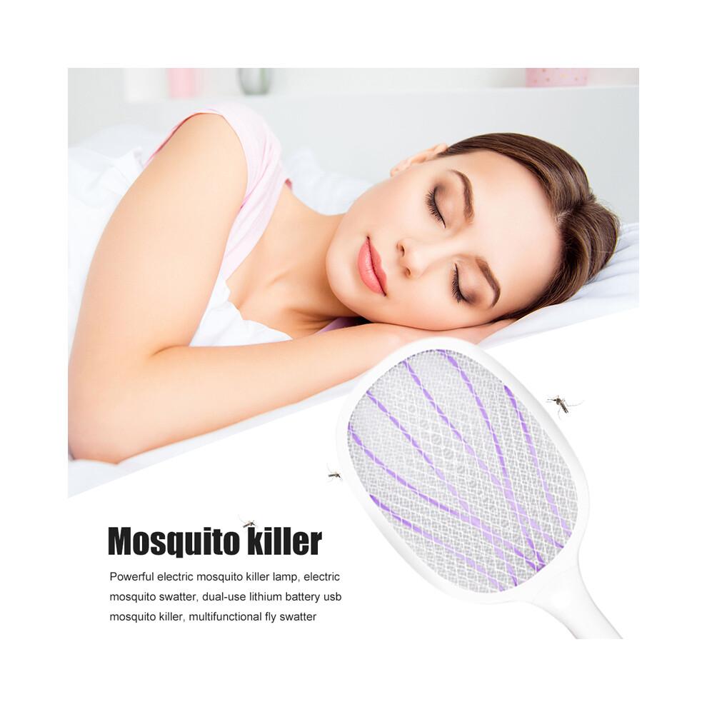 6 LED Handheld Electric Killing Fly Bug Trap LED Lamp UV Light USB Rechargeable