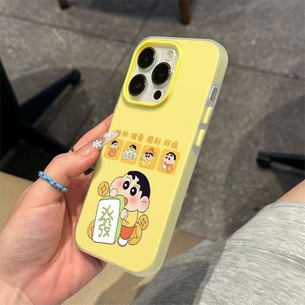 Jelly 2-in-1 Phone Case Ins New Phone Case Holder Caseti for Apple High-end Feeling Crayon Small New Model