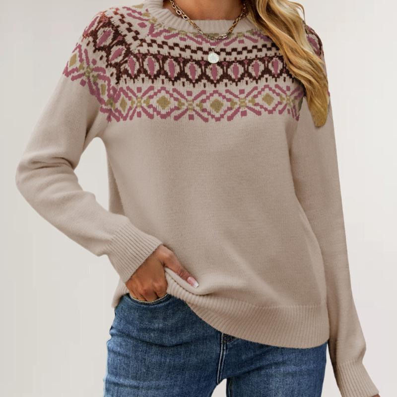 Winter New Style, Vintage Woolen Knitted Sweater, Loose Fit, Pullover Sweater, Women's Clothing, Winter Interior, Thick Top, Knitted Sweater