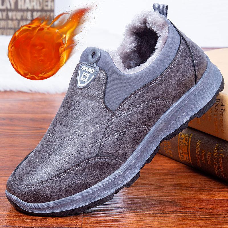 Cotton Shoes Fleece Thermal Cotton Boots Men's Waterproof Snow Boots