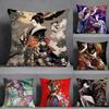 Japanese Style Anime Cartoon Art Pillow Case Pillowcase Doublesided Printed Sofa Cushion Bedroom Headboard Pillow