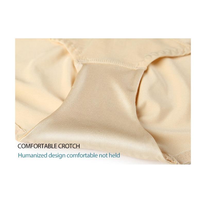 High Waist Cross Mesh Tummy Control Shapewear Briefs