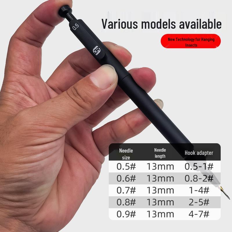 Automatic Multi-functional Red Worm Bait Clip & Hook Tying Tool