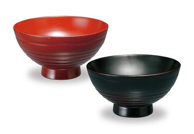 Kishu Lacquerware Rice Bowl Pair Set Wooden Tableware Rice Bowl Japanese Style Lacquerware Rice Bowl Paint 22-66-1C Japanese-made