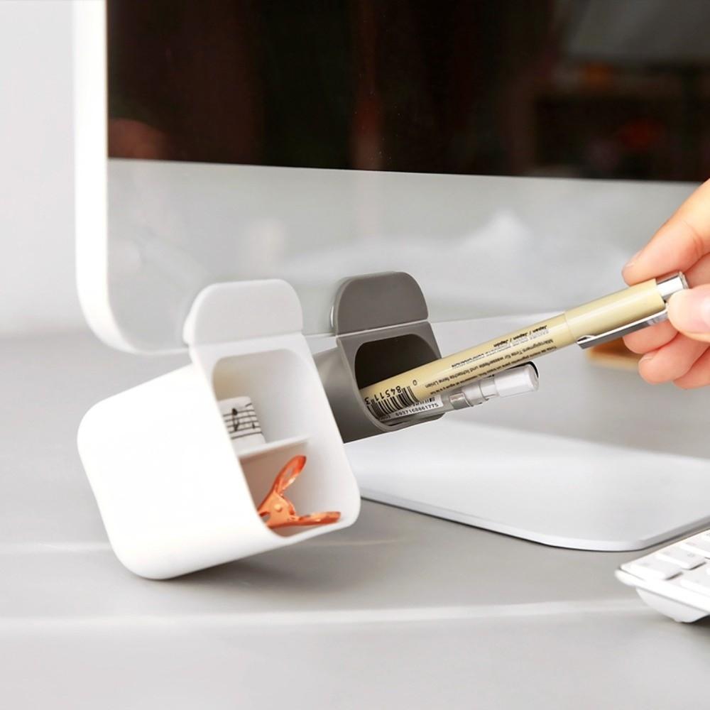 Plastic Desk Pen Holders Multifunctional Wall Mounted Storage Box Stationery Storage