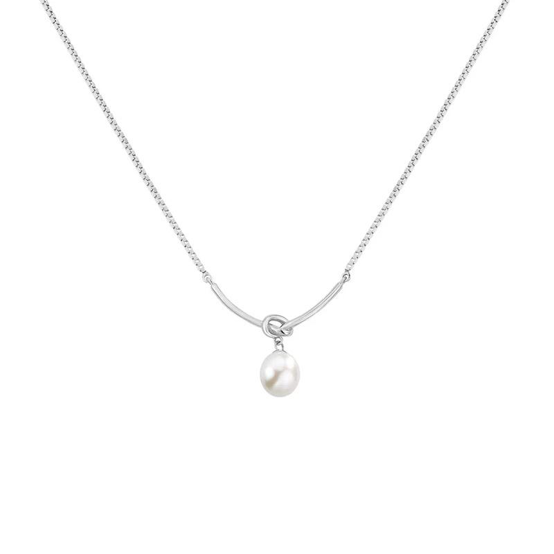 Pearl Pendant Necklace - Women's Elegant, Versatile Clavicle Chain Gift for Friend or Girlfriend