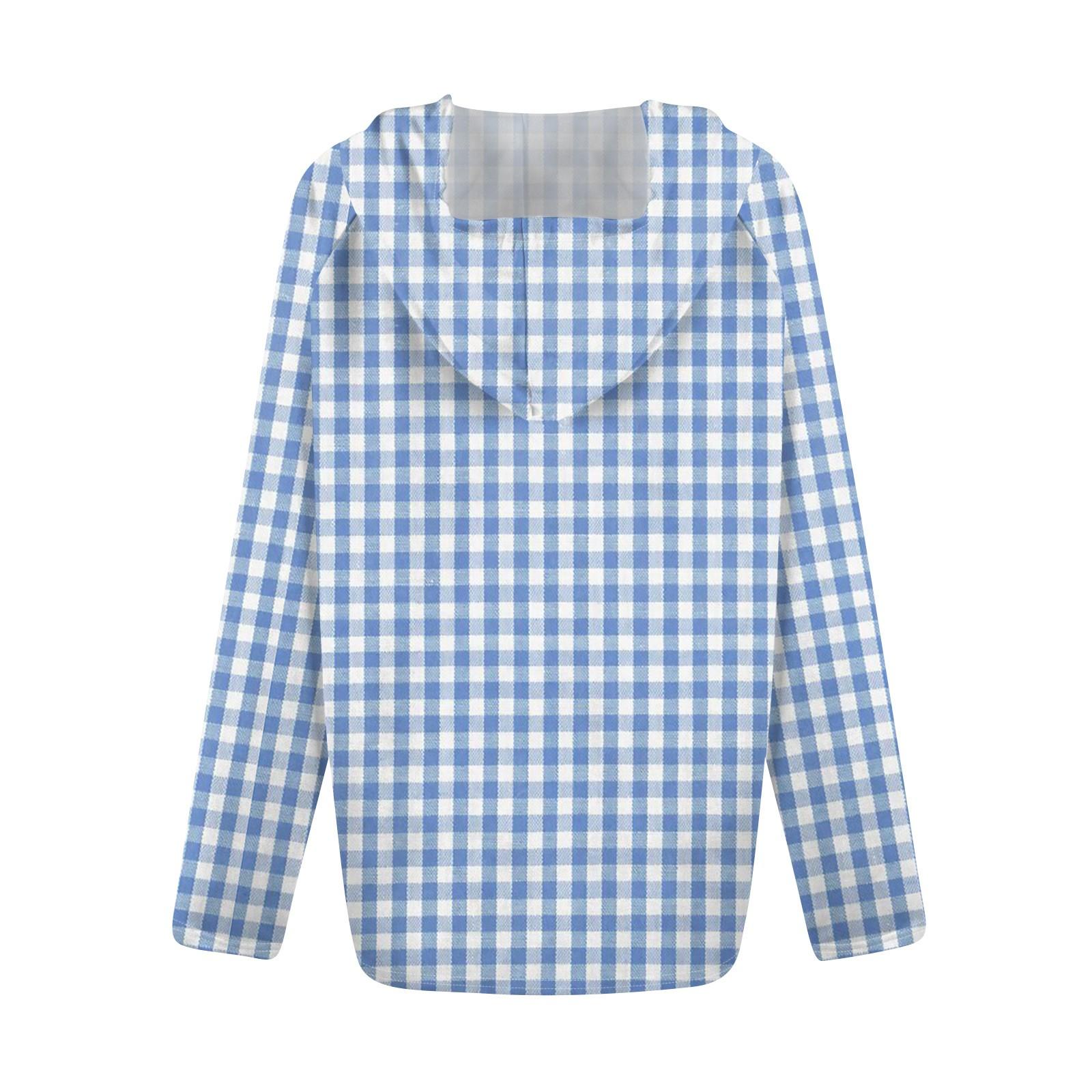 Женская мода повседневная застежка-молния с капюшоном и принтом с длинным рукавом — фото 5