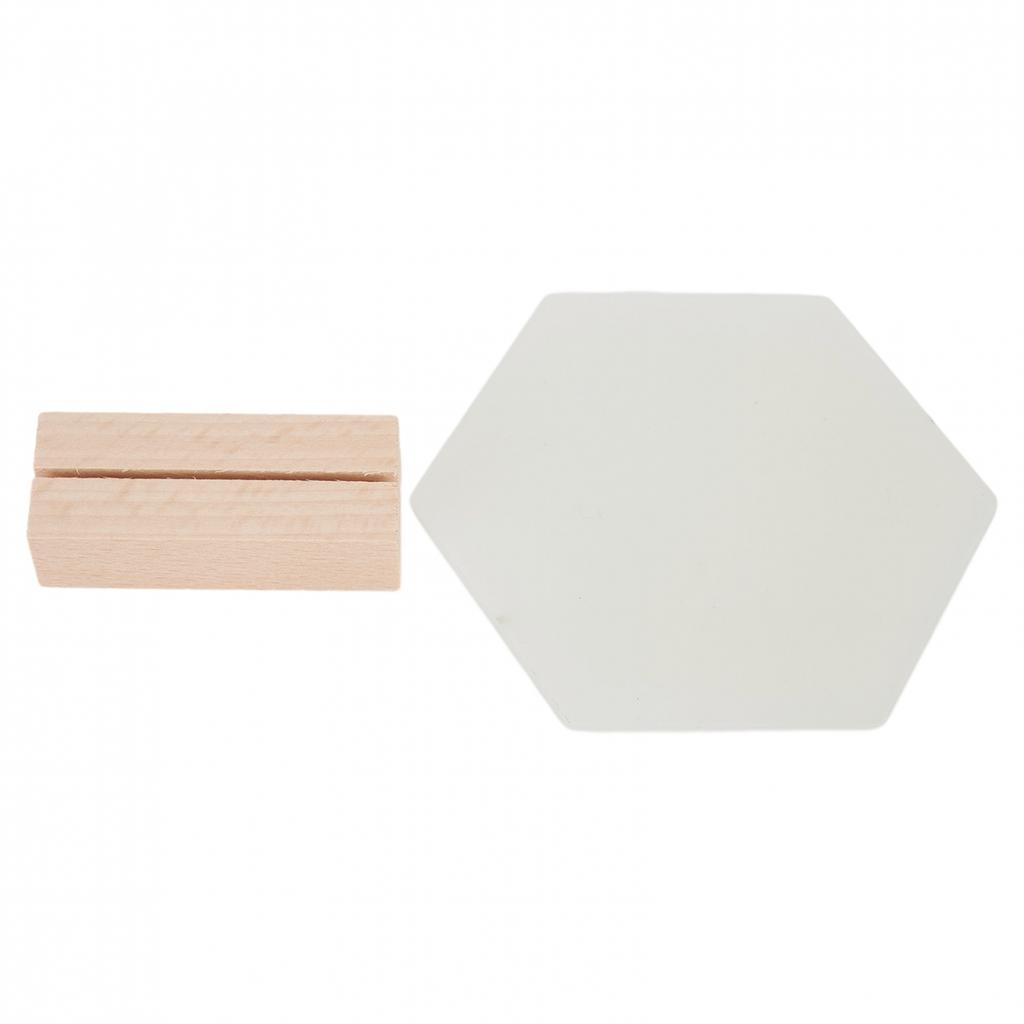 Table Sign Holder Table Sign Wooden Acrylic Blank Clear