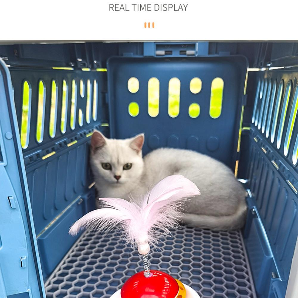 Portable Cat Crate Portable Collapsible Dog Crate Outdoor Breathable Space Capsule Pet Air Boxes