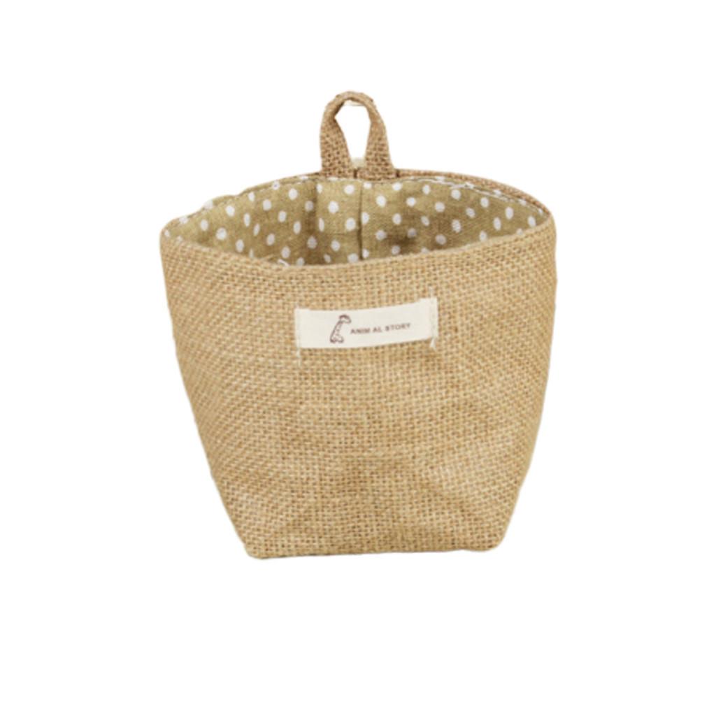 Desktop Storage Box Container Bedside Cabinet Storage Bag Pocket Box Flower Pot