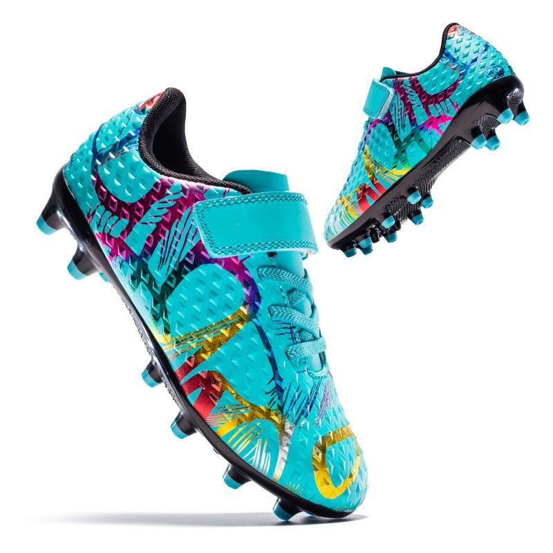 Football Shoes Velcro Elementary School Long Spike Shoes Artificial Turf Camouflage Broken Spike Football Shoes