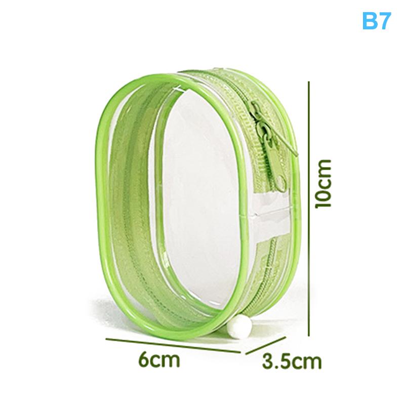 Přenosná PVC průhledná úložná taška s náplastí na hruď Úložiště dat pro panenky Kabelová taška Venkovní prachová taška Vodotěsná krabička na kosmetiku