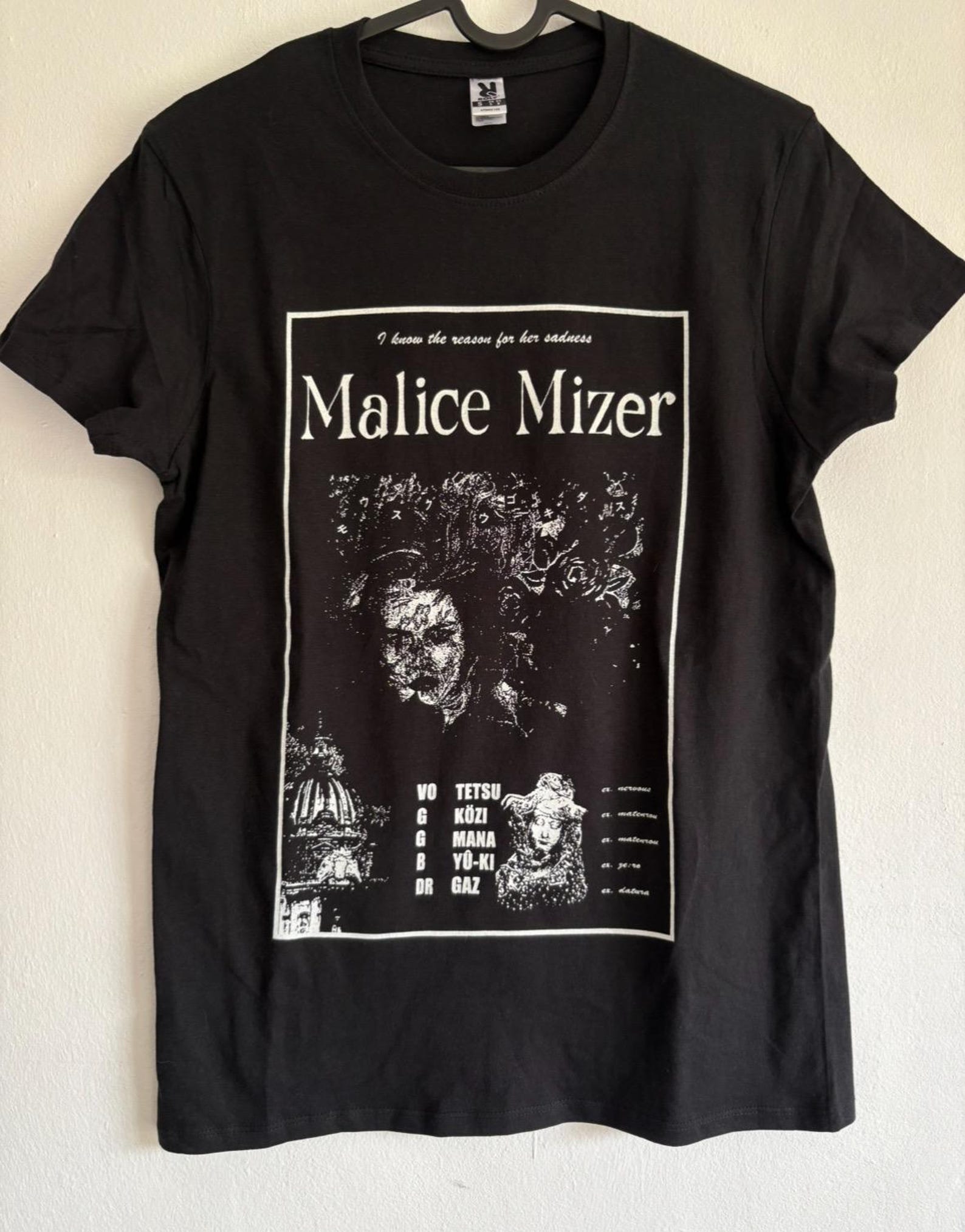 Malace Mizer Underground visual kei Japanese bands 90s (screen printed) t-shirt M