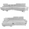 Corner Sofa, Foldable, F, Sleeping, Savio, Left, Family Furniture, Gray Corduroy