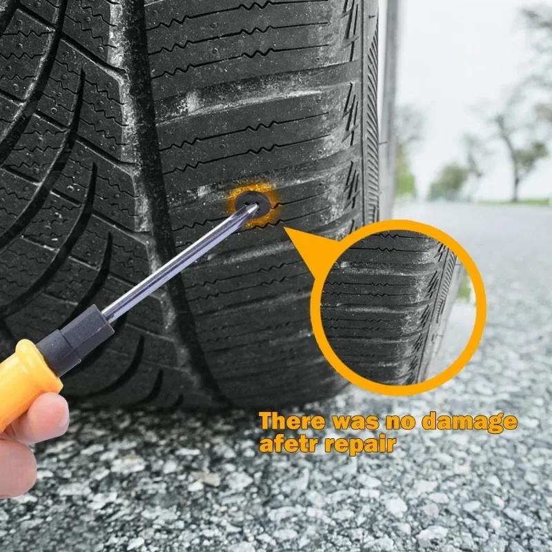 10-60pcs Car Motorcycle Vacuum Tyre Repair Nails Truck Scooter Bike UniversalTire Puncture Repair Rubber Metal Nails Accessories