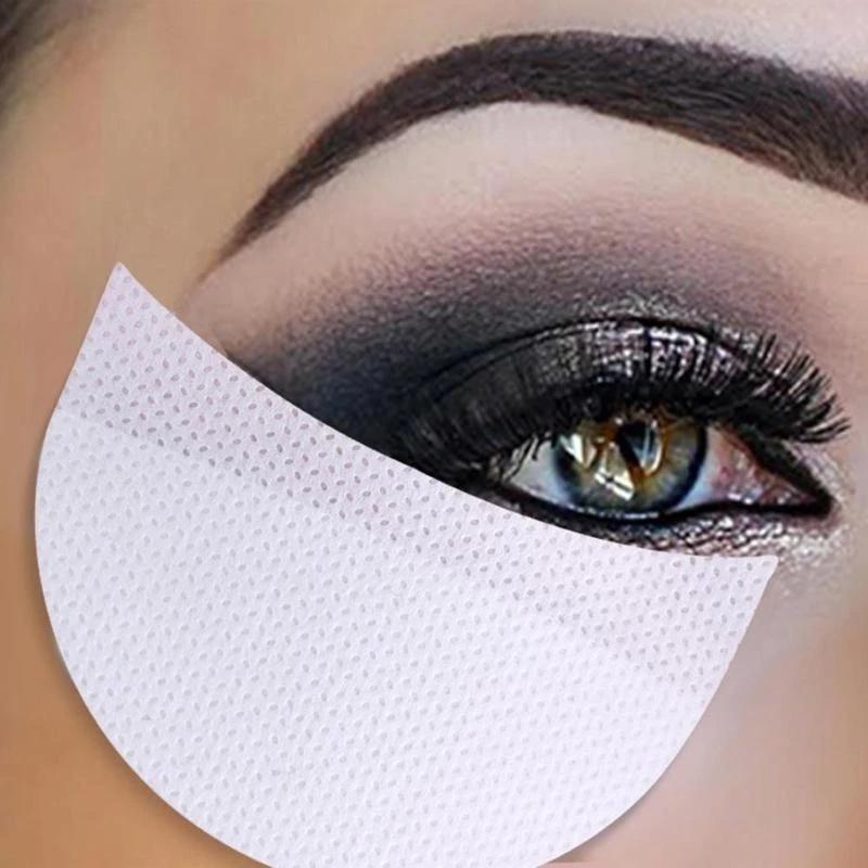 20pcs Eye Makeup Stencils Disposable Eyeshadow Stencils Stickers Eyeliner Shield Grafted Eyelashes Removal Patches Sticker