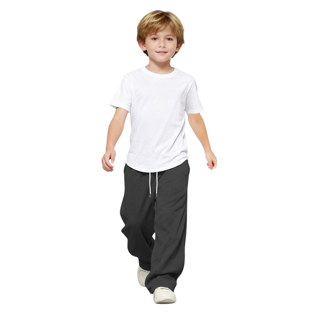 Children's Relaxed,Fit Stretch Waist Drawstring Straight,Leg Pants