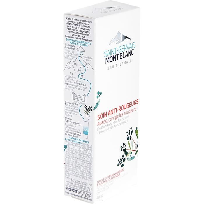 Saint Gervais Mont Blanc Rougeurs Soin Apaisant Et Correcteur 40ml