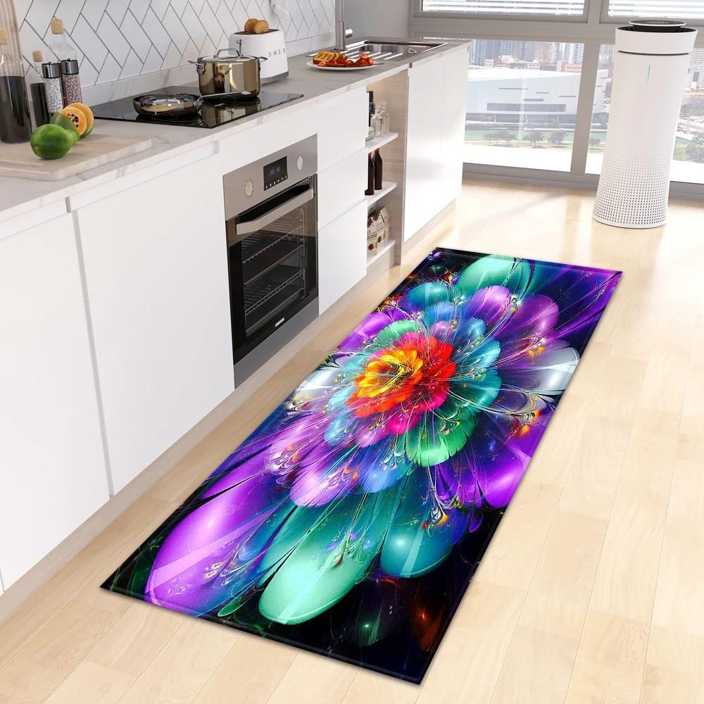 Fantasy Blumenmuster Hausküche Bodenmatte Eingangsbereich Dekoration Bodenmatte