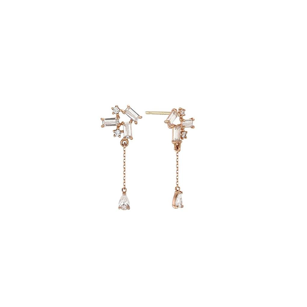 LLOYD Square Cubic 14K Earrings LPSH2017G