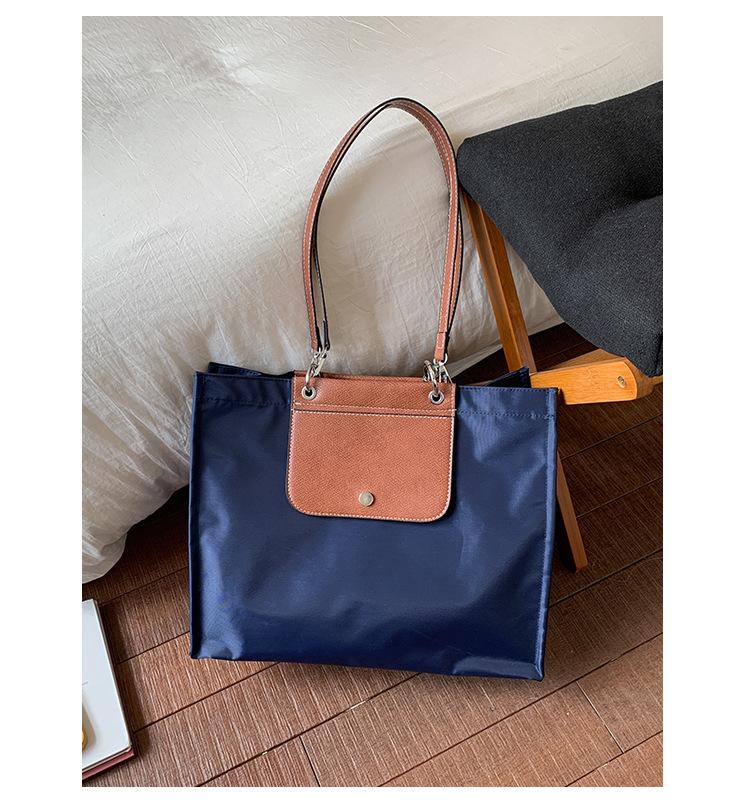 New Large-capacity Oxford Cloth Bag Women's Casual Simple and Trendy Shoulder Bag Portable Tote Bag Trendy