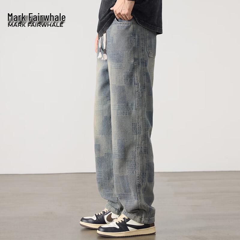 Mark Fairwhale Men's Loose Straight Denim Jeans
