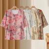 Plus Size 4XL-8XL Summer Casual Blouses Women Tops Loose Vintage Clothes Oversize Half Sleeve Shirt