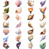 28pcs Waterproof Temporary Tattoo Sticker Cute Shell Body Art Arm Fake Tattoos Waterproof Disposable Tattoo Stickers Girls Gift