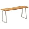 Bank Baumkante 105 Cm Solid Acacia Wood