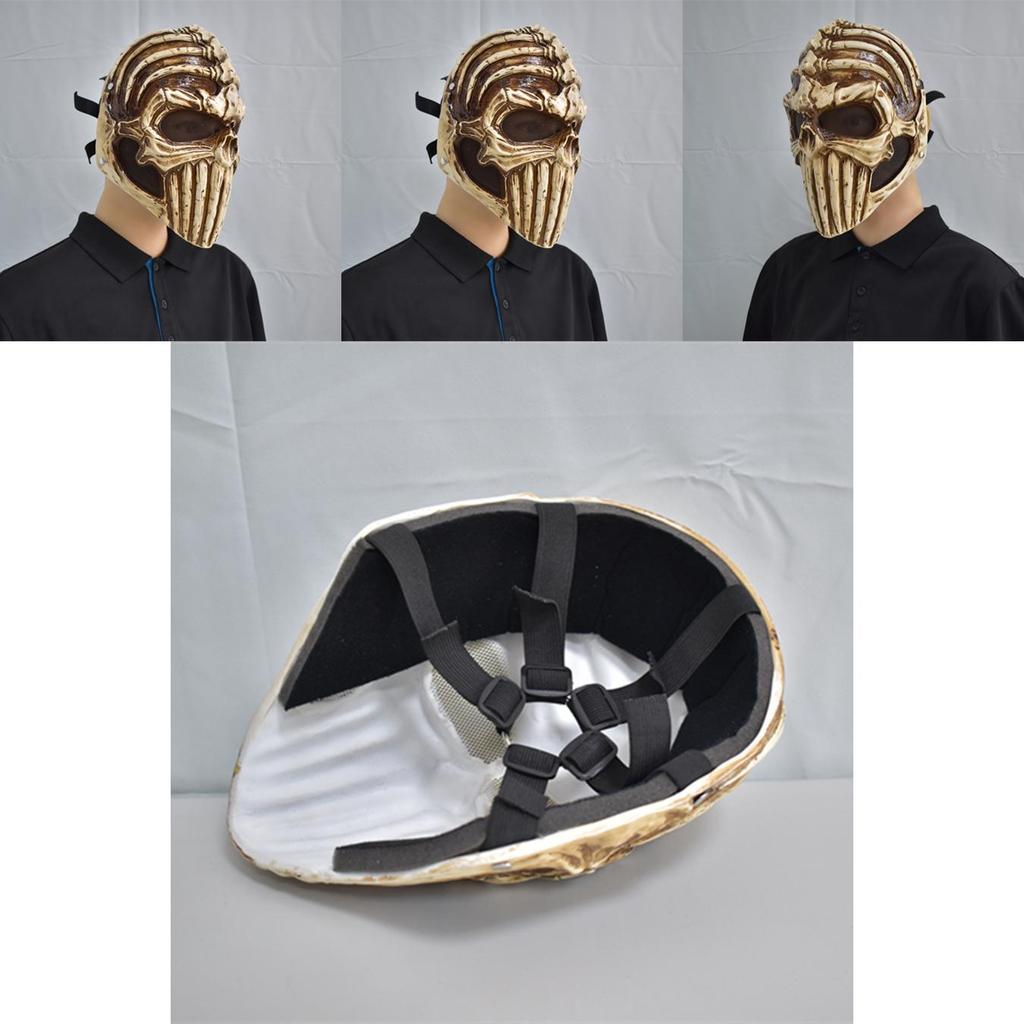 Gruselige Harzschädelmaske für Halloween-Festlichkeiten und Kostümpartys