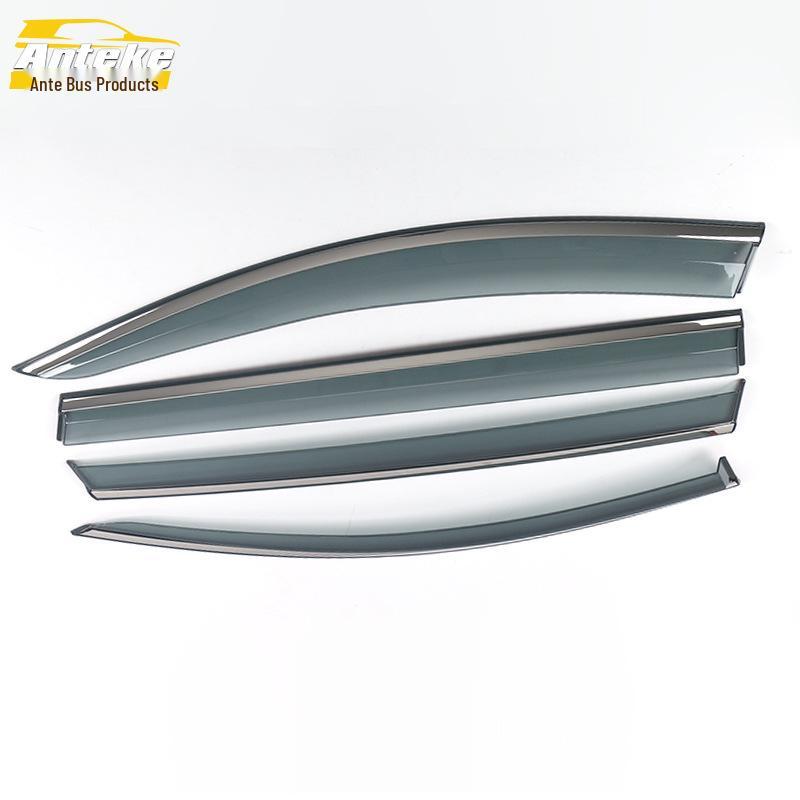 3D Stainless Steel Rain Deflector & Shield Trim for 2019 Santa Fe Models