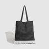 2025 New Niche Design Girl Lace Bow Plaid Shoulder Bag Women's Large-capacity Commuter Tote Bag Tide