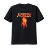 Accept Flying V Officiele Flame Design T Shirt for Men Rock Band Merchandise Vintage Washed Homme Comfortable Breathable