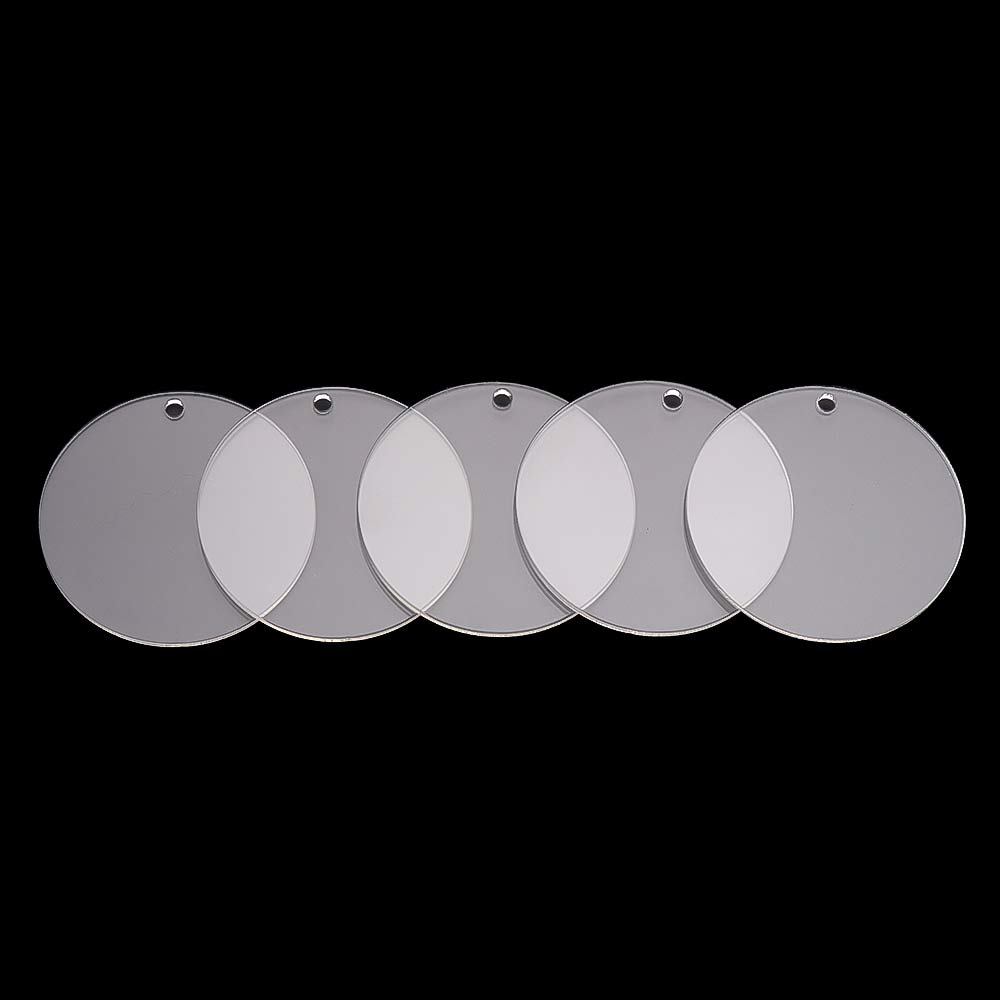 Pendants Acrylic Blank Keychain Blanks Discs Keyrings Discs Circles Keychain Acrylic Clear Circle