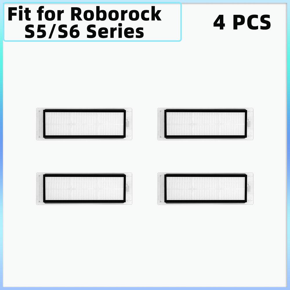 Kompatibel für Roborock S5 S50 S51 S55 S6 S60 E4 E5 Roboterstaubsauger Zubehör HEPA Filter Mopptuch Haupt- Seitenbürste Ersatzteile