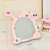 Dopamine Style Makeup Mirror Kawaii Cat Shaped Cosmetic Mirrors for Women Adjustable Wall-mounted Mirrors Wholesales 2025 New