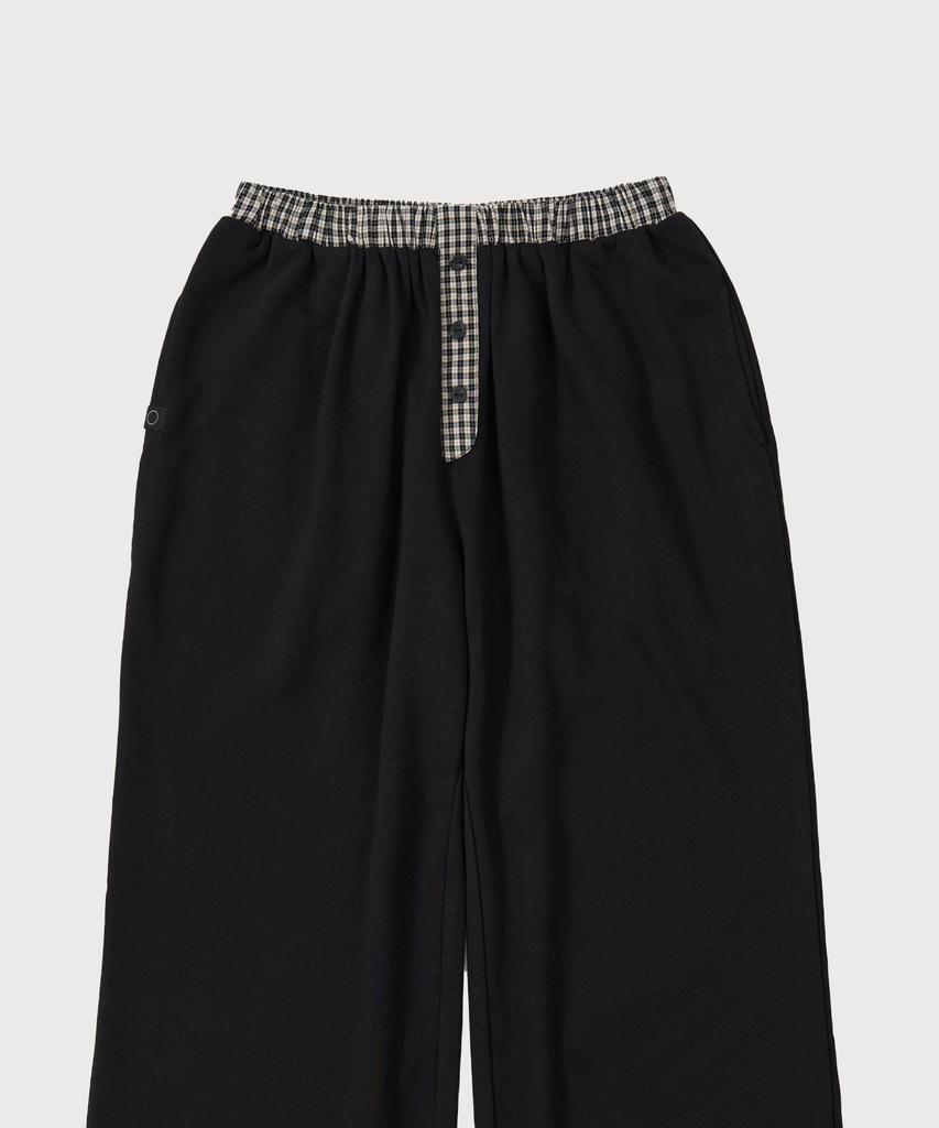 Ouas Checkered Sweatpants (Black)