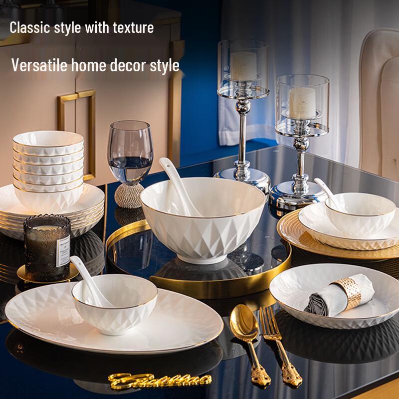 Jingdong Crafted Bone China Dinnerware Sets