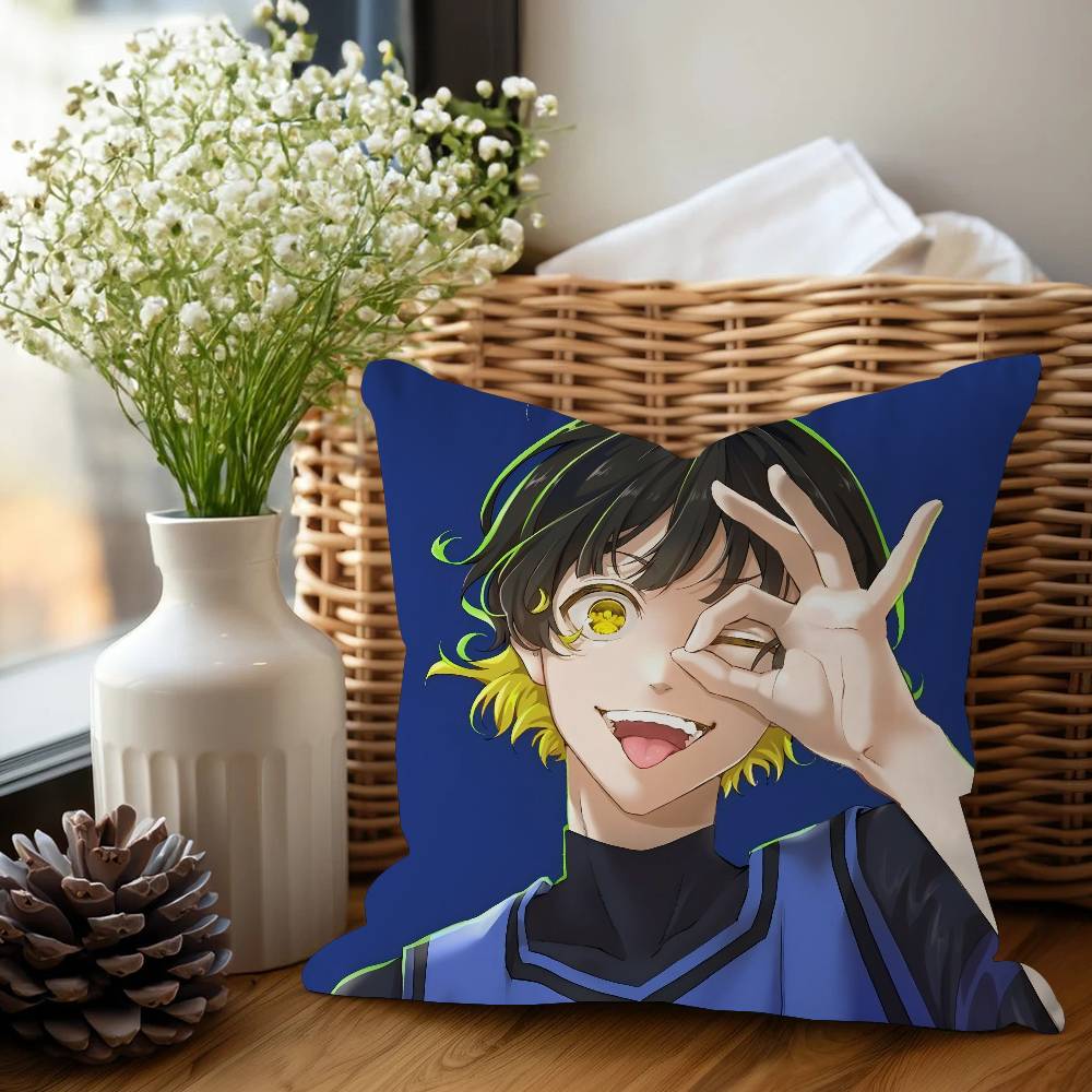 Bachira M-meguru Poduszka Poduszka Anime Poduszka na Sofę Poduszka Pod Głowę Poszewka na Poduszkę Poszewka na Poduszkę 45x45 Cm Moda