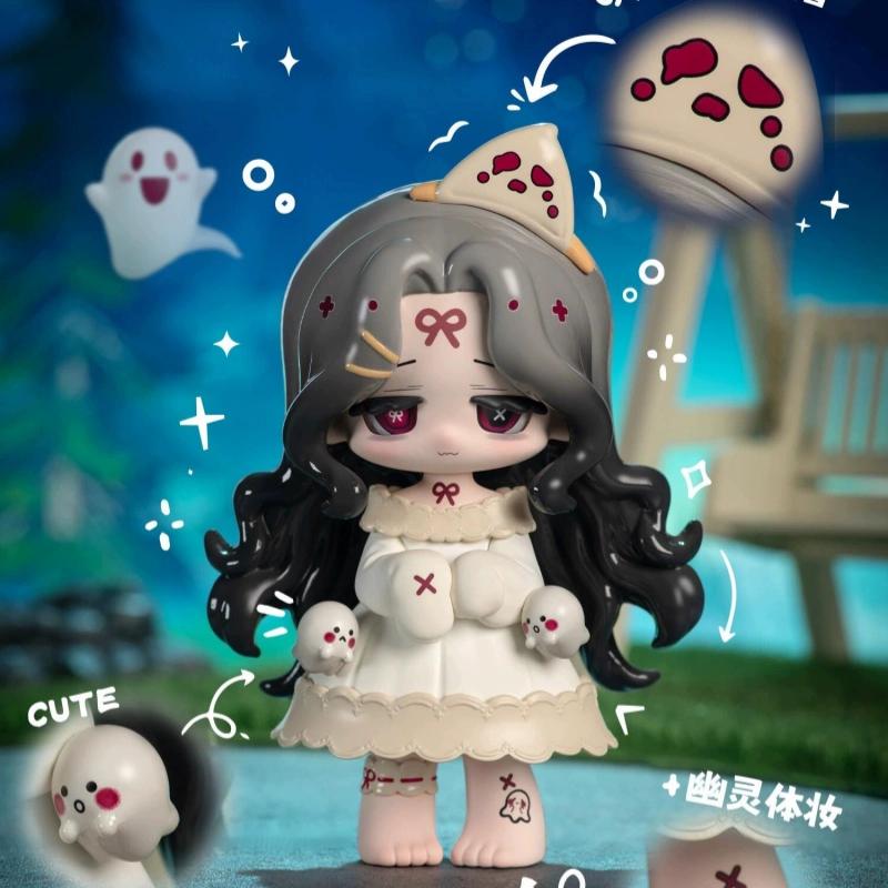 

Genuine Missy Mourning Lolita Crow Paradise Series Blind Box Anime Dark Style Action Figure Fashion Collection Cute Gift V2 Poseable Articulated Scale