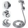 Handheld Toilet Bidet Sprayer with Stainless Steel Bidet Hose and Wall Bracket ABS Spray Faucet Kit for Feminine Wash Baby Diaper Wash Muslim Showe