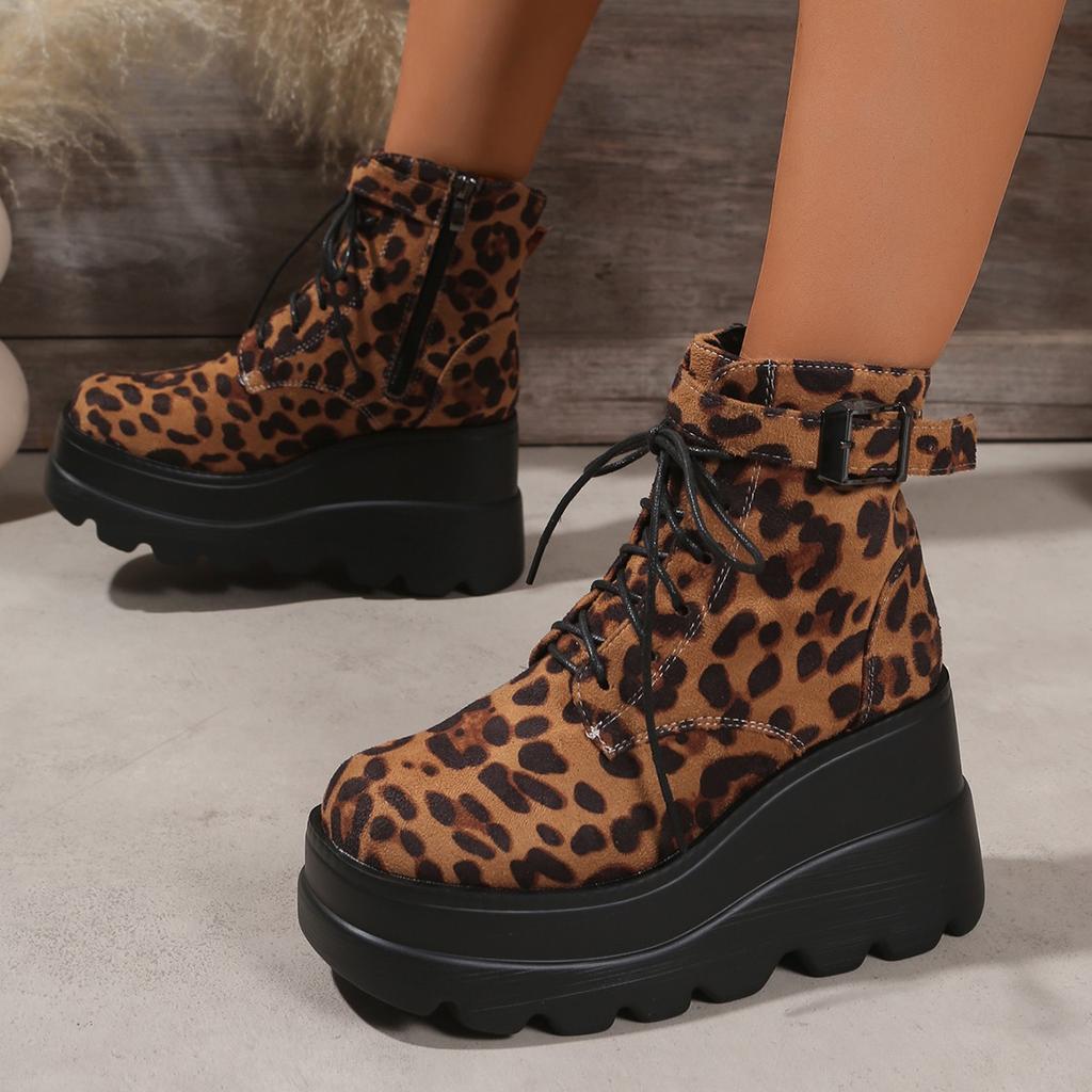 Women Boots Gothic Style Cosplay High Boots Ladies  New Platform Wedges Women Shoes Trend Comfort Long Tube Leather Boots