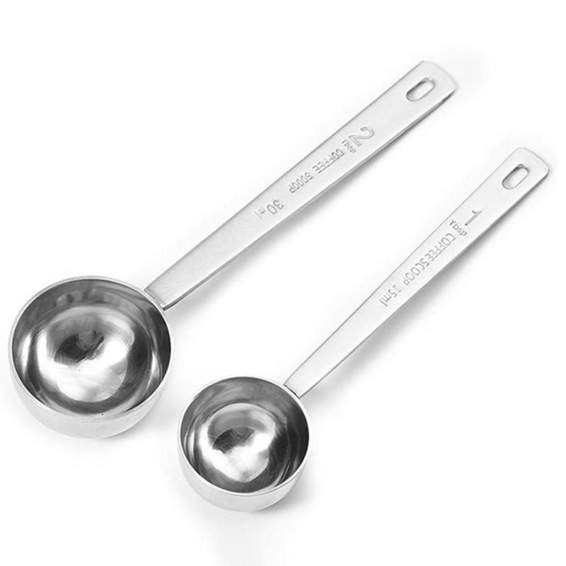 Cucchiaio dosatore da 15/30 ml Scala trasparente Manico lungo Impugnatura comoda Resistente al calore Antiscottatura Caffè ad alta precisione