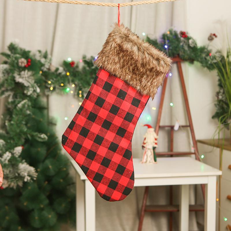 Children's Christmas Stocking Gift Bag and Tree Ornament Decoration