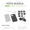 SP Connect Daytona Motorcycle Phone Holder 53922 Moto Compatible with iPhone 11 Pro 16730 Bundle, (XS/X)
