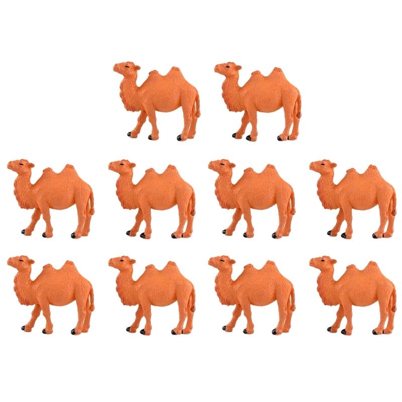 Camels Desert Ornament Model Figurine Glass Decorations Mini Craft Garden Fairys Decorations DIY Access