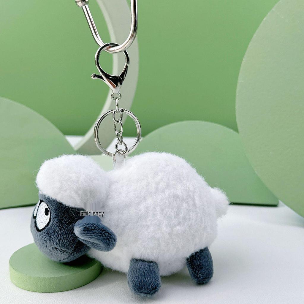 Czarna Owca Pluszowa Zabawka Brelok - Mała Zawieszka do Torby