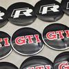 For VW Volkswagen Jetta MK5 Golf 4pcs 56mm Aluminum Car Wheel Center Hub Caps Stickers Emblem Badge For Volkswagen VW Golf 4 5 6