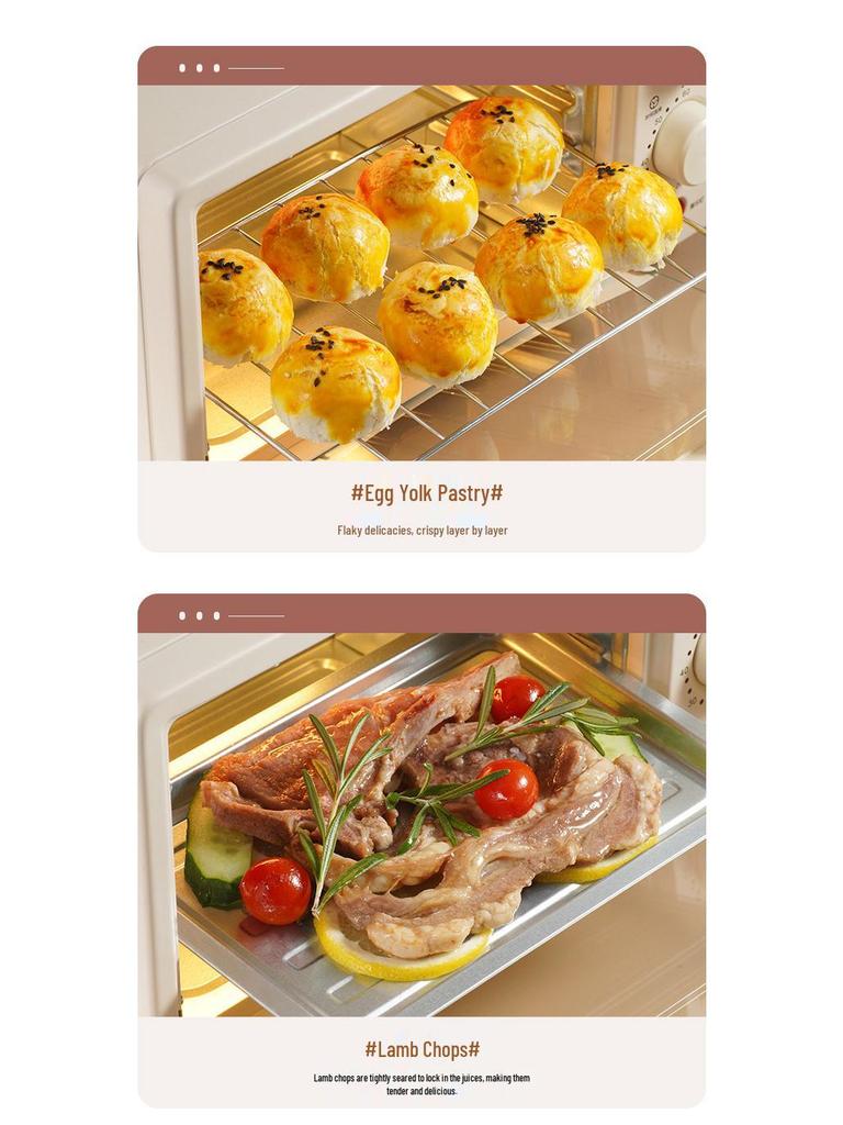 Rongshengda 12-Liter Vertical Multi-functional Electric Oven for Home Baking