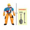 4 Zoll Feuerwehrleute Feuerwehrmann Actionfiguren Arbeiter Männer Soldat Spielset Modell Spielzeug Figur Werkzeug für Kinder Jungen Kind Weihnachtsgeschenk
